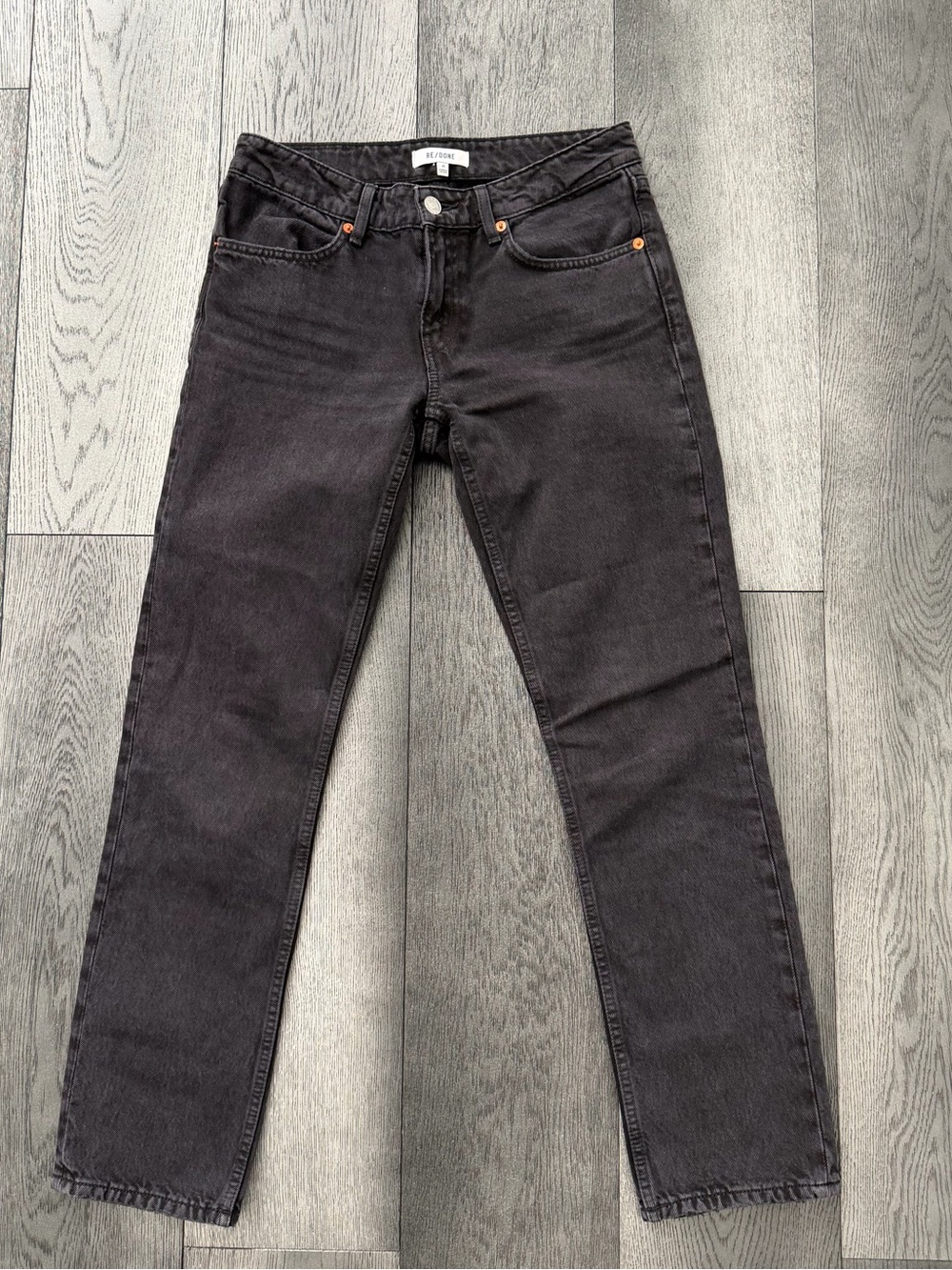 RE/DONE Black Low Waisted Jeans